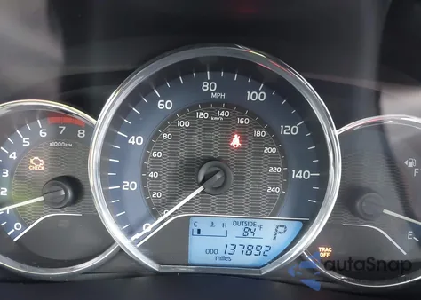 2016 Toyota Corolla Le из США, поврежденный, VIN 5YFBURHE9GP502670